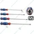 EVERTOOL 6mm Blue 2-in-1 Striking Reversible S2 Screwdriver Set ISI Mark (100-250mm) EV-6100/6150/6200/6250
