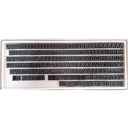6 mm Flat Letter Set For Manual And Semi Automatic Stamping Machine