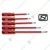 EVERTOOL 6mm Insulated 2-in-1 Reversible S2 Screwdriver Set ISI Mark (100-300mm) EV-6100/6150/6200/6250/6300