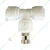 Simar Agro 6MM Quick Pushing Nozzles And 1/4 inch (0.635 cm) Three Way T Connectors For Mist System (Pack Of 5)