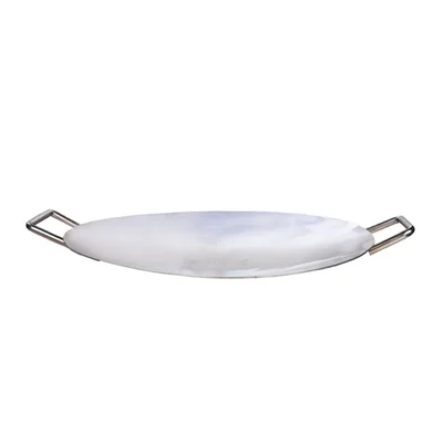 Commercial 5 mm Round Tawa Platter of 16 inch Diameter, Stainless Steel Body, for Catering Purpose
