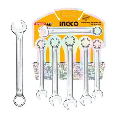 Ingco 6 Pcs Combination Spanner Set (HKSPA1068)