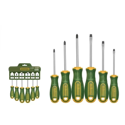Jadever 6Pcs CR-V Precision Screwdriver Set SL3-PH2 JDSS1206