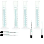 SBT Instruments 6pcs Milk Lactometer and 6pcs x 100ml Cylinder for Checking Milk Purity within a Minute