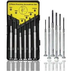 Hukums 6 pcs Precision Screwdriver Set for Jewelry, Watch, Eyeglass Repair
