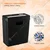 Premium Quality 6-Sheet Strip Cut Paper & Credit Card Shredder, 10 Liter Waste Basket Capacity