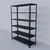 ALIJA 60 x 47 x 15 Inches 6 Shelves Multipurpose Storage Rack With accessories(Gauge-22 gauge shelves, 16 gauge angle,Color-Black)