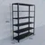 ALIJA 60 x 47 x 15 Inches 6 Shelves Multipurpose Storage Rack With accessories(Gauge-22 gauge shelves, 16 gauge angle,Color-Black)