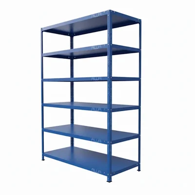 Alija 78 x 41 x 18 Inch 6 Shelves Blue Color Multipurpose Storage Rack (22 Gauge Shelves & 16 Gauge Angle)