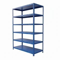 Alija 78 x 41 x 18 Inch 6 Shelves Blue Color Multipurpose Storage Rack (22 Gauge Shelves & 16 Gauge Angle)