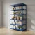 Alija 78 x 41 x 18 Inch 6 Shelves Blue Color Multipurpose Storage Rack (22 Gauge Shelves & 16 Gauge Angle)