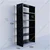 ALIJA Solid Metal Bookcase/Library/Book Shelf/Rack (72 x 35 x 15 Inch) with 6 Shelves (Black, Solid) With Accesories
