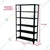ALIJA 72 x 35 x 12 Inch 6 Shelves Multipurpose Storage Rack With Accessories(Color-Black,Gauge-24 Gauge Shelves & 18 Gauge Angle)