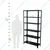 ALIJA 72 x 35 x 12 Inch 6 Shelves Multipurpose Storage Rack With Accessories(Color-Black,Gauge-24 Gauge Shelves & 18 Gauge Angle)