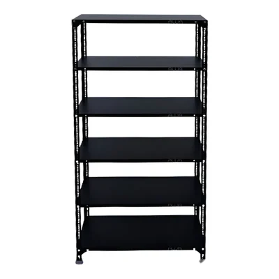 ALIJA 72 x 35 x 15 Inch 6 Shelves Multipurpose Storage Rack With Accessories (22Gauge Shelves, 16 Gauge Angle)(Color-Black)