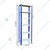 ALIJA 72 x 23 x 12 Inch 6 Shelves Multipurpose Storage Rack With Accessories (22 Gauge Shelves, 16 Gauge Angle)(Color-Blue & Ivory)