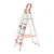Houza Anti-Slip 6 Step Aluminium Foldable Ladder With Railing (HZ-WR-06-01)