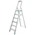 TOTAL 6 Step Household Aluminum Ladder With 150 Kg Load Capacity (THLAD06061)