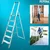 TOTAL 6 Step Household Aluminum Ladder With 150 Kg Load Capacity (THLAD06061)