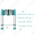Total 6 Steps 6.5 Feet/2 Meter 150 Kg Load Capacity Aluminium Telescopic Ladder (THLAD08061)