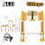 INGCO 6 Step (6.50 Feet / 2 Meter) Aluminium Telescopic Ladder,150 kg Load Capacity For Multipurpose Use (HLAD08061)