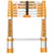 INGCO 6 Step (6.50 Feet / 2 Meter) Aluminium Telescopic Ladder,150 kg Load Capacity For Multipurpose Use (HLAD08061)