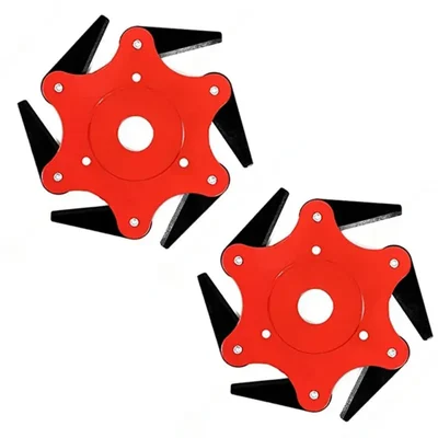 Heavy Duty 6 Teeth Tap & Go Blade for All Types of Petrol Brush Cutter(Quantity-2 Pieces)