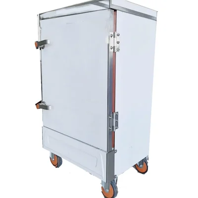 Big Electric Rice Cooker/Steamer Machine, Stainless Steel with 6 Trays