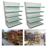 Premium Quality 5 Shelves (6 x 3 Feet) Display Rack Combo Of One Main Unit & One Add On Unit