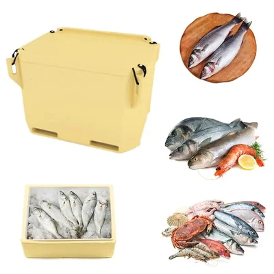 Allwin ARP 70S Insulated 70 Liter Ice Tub/Fish Tub,40 hrs Insulation Support for Storing Fish, Dairy and Other Pharmaceutical Items