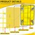 Welbuilt 700 kg Capacity Heavy Duty Iron Platform Trolley with 360° Degree Swivel Wheels - (colour-Yellow) 