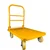 Welbuilt 700 kg Capacity Heavy Duty Iron Platform Trolley with 360° Degree Swivel Wheels - (colour-Yellow) 
