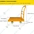Welbuilt 700 kg Capacity Heavy Duty Iron Platform Trolley with 360° Degree Swivel Wheels - (colour-Yellow) 
