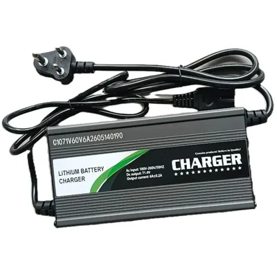 Premium Quality 71.4V 6A 17S Lithium-Ion Battery Charger for Electric EV Scooter E-Bike