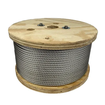 Heavy Duty Premium Quality 7 x 19 Stainless Steel SS304 Wire Rope(Size-5 mm,Wire Rope Length-50 meter)