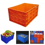 Aristo 72L, 650x450x315 mm Complete Closed Solid Plastic Crate, 6545315 CC