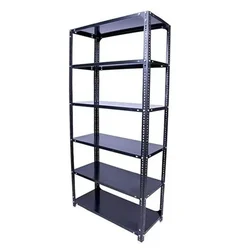 Fidvi 72 x 35 x 12 Inch 6 Shelves Powder Coated Slotted Angle Metal Rack With Accessories (SR-528)