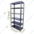 Fidvi 72 x 35 x 12 Inch 6 Shelves Powder Coated Slotted Angle Metal Rack With Accessories (SR-528)