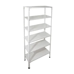 Alija 72 x 35 x 15 Inch 6 Shelves 30-50 kg Load Capacity Per Shelf Multipurpose Storage Rack (24 Gauge Shelves & 18 Gauge Angle)