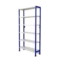 ALIJA 72 x 36 x 12 Inch Powder Coated 6 Shelf Pipe Rack for Multipurpose Uses