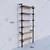 ALIJA 72 x 36 x 12 Inch 6 Shelf Slotted Angle Pipe Rack for Multipurpose Uses