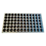 High Quality 72 Cavities (Round Shape) Plastic Seedling Tray for Multiple Uses in Nursery and Garden (Pack of 100 )