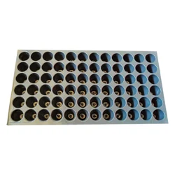 High Quality 72 Cavities (Round Shape) Plastic Seedling Tray for Multiple Uses in Nursery and Garden (Pack of 100 )