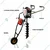RBD 72-cc Trolley Type Earth Auger / Post hole digger with 6 inch Auger Bit (2-Year Warranty)