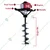 RBD 72-cc Petrol Operated Earth Auger / Post hole digger with 8 inch and 12 inch Auger Bit (with 2-Year Warranty)
