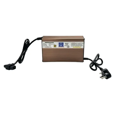 BHEEMTEK 72V 12A Fast Charger for Oben Rorr Electric Bike, 84V DC Output Smart Charging with Auto Cut-off, Copper Brown