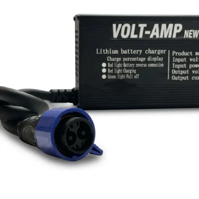 VoltAmp 72V 6A Charger with Chagori Connector for Okinawa Praise Pro Scooter (Max Output Voltage - 84V)
