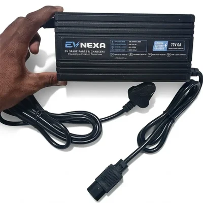 72V 6A Lithium Battery Charger for Electric Scooters with Smart Overcharge Protection