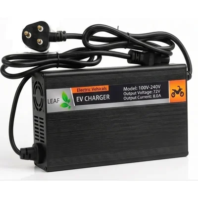 Premium Quality 72V 8A Lithium Battery Charger for High-Power Electric Scooters & E-Bikes