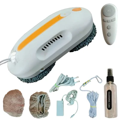 Heavy Duty Robotic 5300pa Suction Power, 500mAh Battery Capacity Automatic Glass & Surface Cleaner, 1 Year Warranty